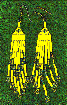 yellow and green dangles